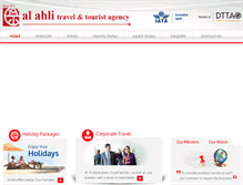 Tablet Screenshot of alahlitravel.com